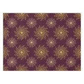 Rotes Ziermuster Tischdecke (Vorderseite (Horizontal))