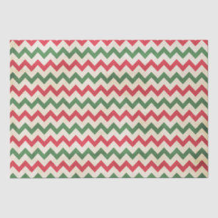 Rotes Zig-Zag-Muster Seidenpapier