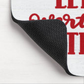 Rotes Zitat über Holz Mousepad (Ecke)