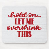 Rotes Zitat über Holz Mousepad (Vorne)