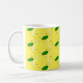 Rotes Zitronenmuster Kaffeetasse (Links)