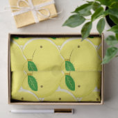 Rotes Zitronenmuster Seidenpapier (Geschenk)
