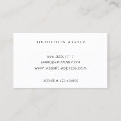 Rotes Zuhause-Reparaturlogo Holzkörner Visitenkarte (Rückseite)