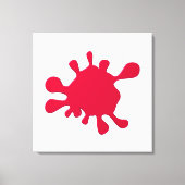 Rotfarbenblock Leinwanddruck (Vorderseite)