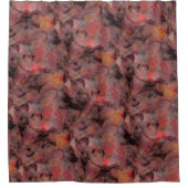 Rotfarbene Pflaster auf grauem schwarzem Hintergru Duschvorhang (Vorderseite)