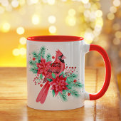 Rotfarbener Weihnachtsbär und Florenz Kardinal Tasse