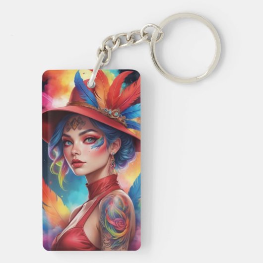 Rotfeder Schlüsselanhänger (Rückseite)