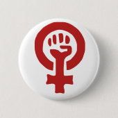 Rotfeminismus-Symbol Button (Vorderseite)