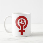 Rotfeminismus-Symbol Kaffeetasse (Links)