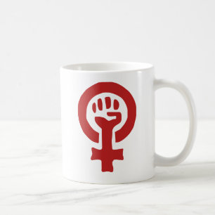 Rotfeminismus-Symbol Kaffeetasse