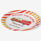 Rotfeuertragetasche Geburtstagspartikelplatte Pappteller (Schrägansicht)