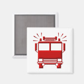 Rotfeuerwagen Magnet (Vorderseite/Rückseite)