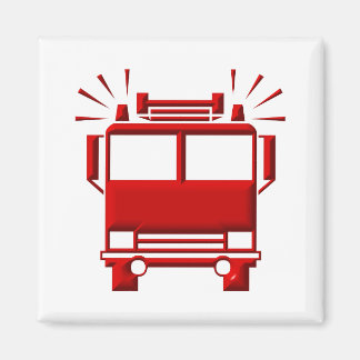 Rotfeuerwagen Magnet