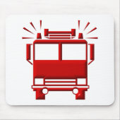 Rotfeuerwagen Mousepad (Vorne)