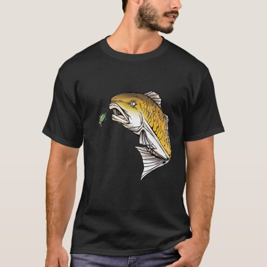 Rotfisch fischen T-Shirt (Vorderseite)