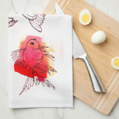 Rotfischtücher Geschirrtuch (Viertel Falte)