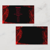 Rotflamme-Fraktal Visitenkarte (Vorne/Hinten)