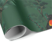 Rotflügel-Schwarzvogelmuster Geschenkpapier (Rolleneckpunkt)