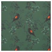 Rotflügel-Schwarzvogelmuster Stoff (Muster)