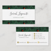 Rotflügel-Schwarzvogelmuster Visitenkarte (Vorne/Hinten)