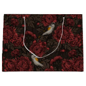 Rotfrüchte in den Chrysanthemen in braun und rot Große Geschenktüte (Vorderseite)