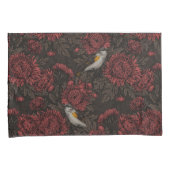 Rotfrüchte in den Chrysanthemen in braun und rot Kissenbezug (Vorderseite-Rechts)