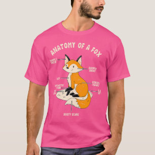 Rotfuchs Anatomie eines Fuchses T-Shirt