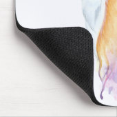 Rotfuchs-Aquarell personalisiert Mousepad (Ecke)