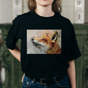 Rotfuchs-Aquarellporträt 01 T-Shirt