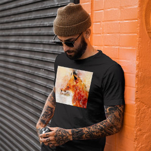 Rotfuchs-Aquarellporträt 03 T-Shirt