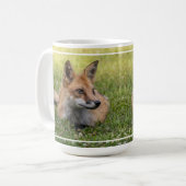 Rotfuchs auf einem Bettsockel Kaffeetasse (Vorderseite Links)