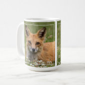 Rotfuchs auf einem Bettsockel Kaffeetasse (Vorderseite Links)