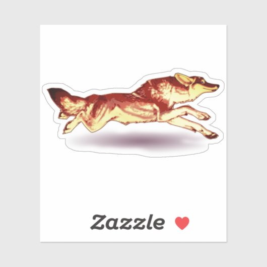 Rotfuchs Aufkleber (Blatt)