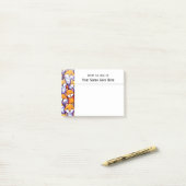 Rotfuchs-Cartoon-Doodle-Collage vom Schreibtisch d Post-it Klebezettel (Auf Schreibtisch)