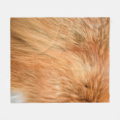 Rotfuchs-Fellstruktur Fleecedecke (Vorderseite (Horizontal))