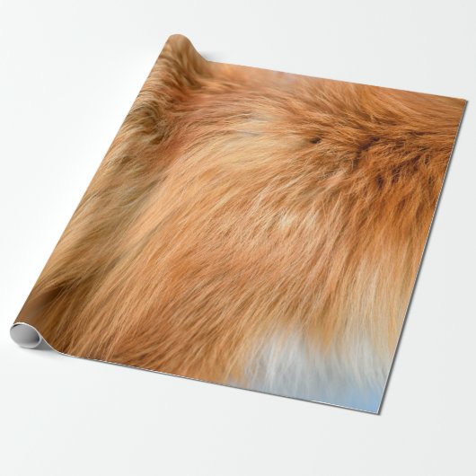 Rotfuchs-Fellstruktur Geschenkpapier (Ungerollt)