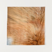 Rotfuchs-Fellstruktur Wandteppich (Vorderseite (Horizontal))