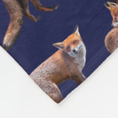 Rotfuchs-Fleece-Decke (Navy) Fleecedecke (Ecke)