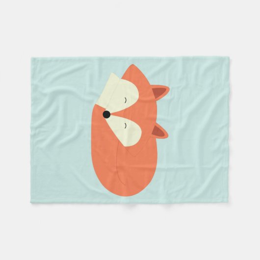 Rotfuchs Fleecedecke (Vorderseite (Horizontal))