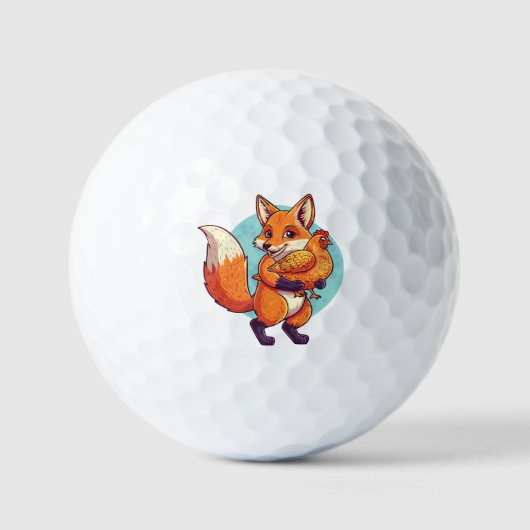 Rotfuchs Golfball (Vorderseite)