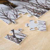 Rotfuchs im Schnee im Winter Puzzle (Seite)