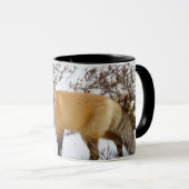 Rotfuchs im Schnee im Winter Tasse (VorderseiteRechts)
