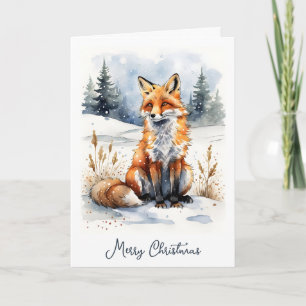 Rotfuchs im Schnee Weihnachten