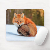 Rotfuchs im Schnee | Yukon Mousepad (Mit Mouse)