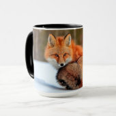 Rotfuchs im Schnee | Yukon Tasse (Vorderseite Links)