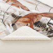 Rotfuchs im Schneewinter (von Wilhelm Kuhnert) Sherpadecke (3/4)