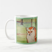 Rotfuchs im Wald Kaffeetasse (Links)