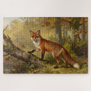 Rotfuchs im Wald Puzzle