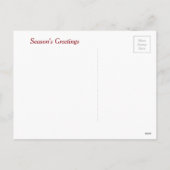 Rotfuchs im Winterschnee Feiertagspostkarte (Rückseite)