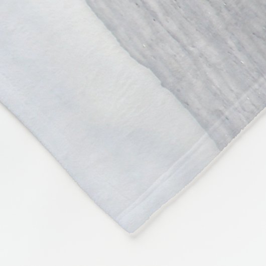 Rotfuchs im Winterschnee Fleecedecke (Ecke)